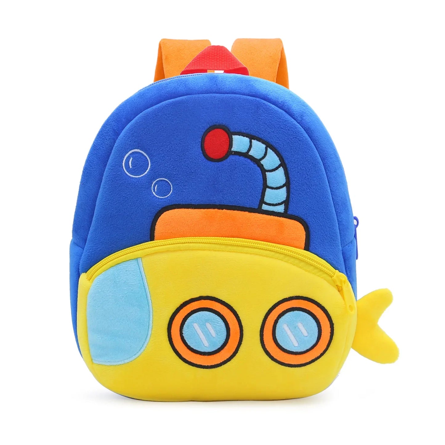 Mochila Infantil 3D Excavadora – Vehículo de Ingeniería para Niños 2–4 Años (Espalda Reforzada)