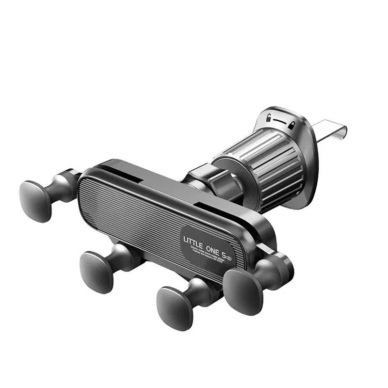 Soporte de Teléfono por Gravedad para Auto – Montaje en Ventilación, Compatible con Móviles de 4.7–7" (iPhone, Samsung, Xiaomi) auto NovaVitalShop Black-short