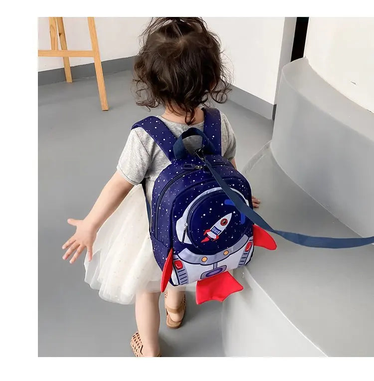Mochila Infantil Cartoon – Mini Backpack con Correa de Seguridad para Niños y Niñas (2–6 años) accesorios NovaVitalShop