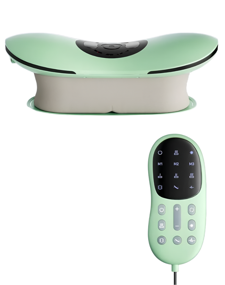 Rechargeable Electric Lumbar Traction Massager Adjustable Vibration Green Health & Beauty > Massage OBA