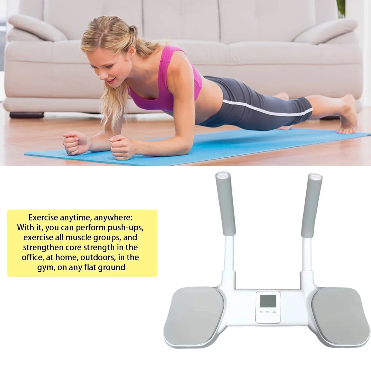 Entrenador Abdominal para Planchas – Plataforma Ergonómica para Core y Postura Gym Equipment > Gym Station & Accessories OBA