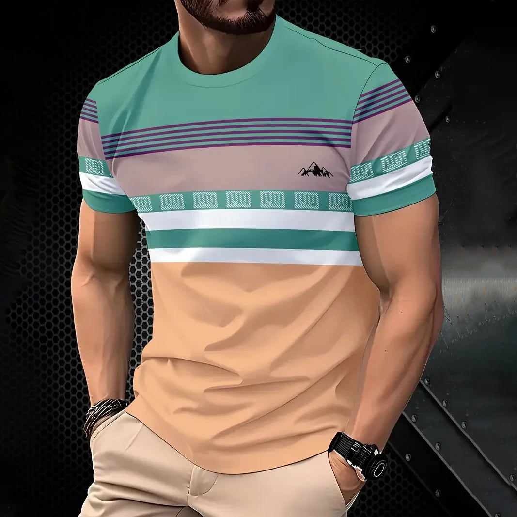 Camiseta VitalFlex Hombre – Cuello Redondo, Secado Rápido, Transpirable, Ideal para Entrenamiento y Uso Diario (S–2XL) Camisetas Oversized NovaVitalShop