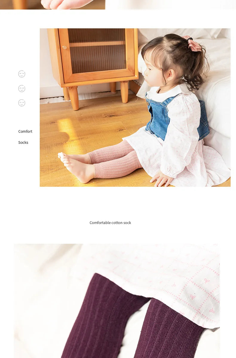 🩳 Leggings Infantiles de Algodón – Unisex, Colores Sólidos, 0–6 Años bebe NovaVitalShop