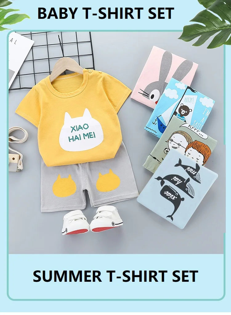 🧒 SunnyPlay 2PCS Set – Ropa Infantil de Verano para Niños y Niñas Conjuntos Infantiles / Ropa Deportiva Infantil / Sets 2 Piezas NovaVitalShop