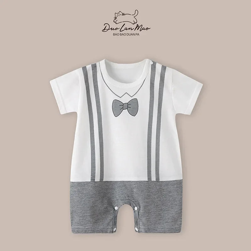 👶 Enteritos de Verano para Bebés – Diseño Cartoon, Manga Corta, 0–2 Años bebe NovaVitalShop
