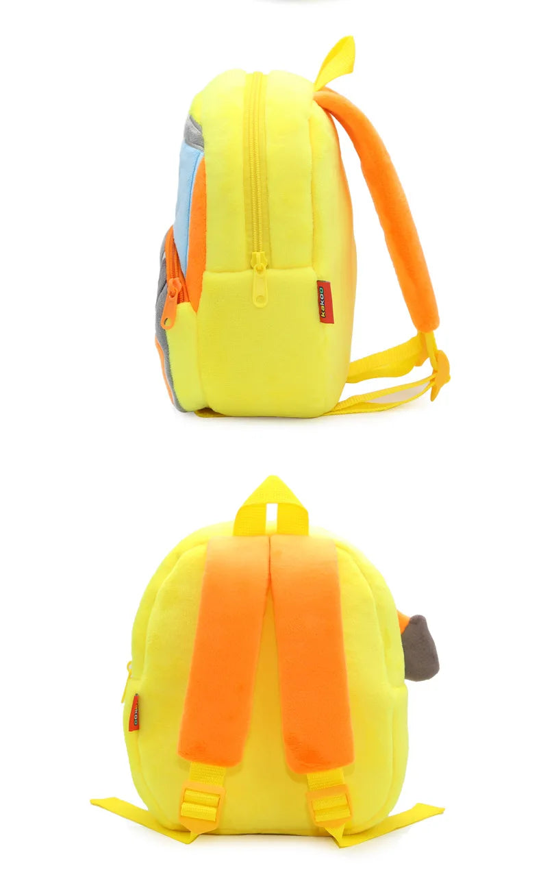 Mochila Infantil 3D Excavadora – Vehículo de Ingeniería para Niños 2–4 Años (Espalda Reforzada) accesorios NovaVitalShop