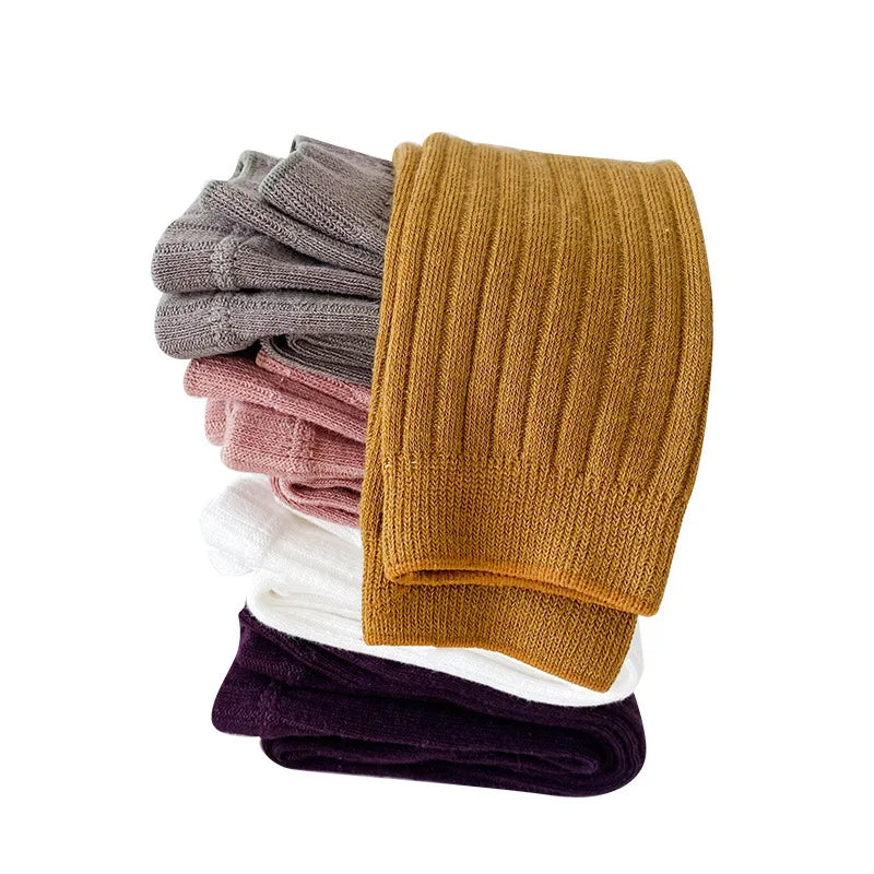 🩳 Leggings Infantiles de Algodón – Unisex, Colores Sólidos, 0–6 Años bebe NovaVitalShop