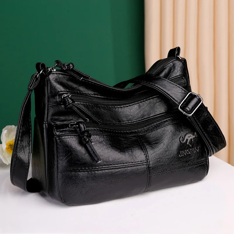 Bolso Cruzado Mujer – Estilo Retro con Cuero Suave PU y Gran Capacidad (Correa Ajustable) accesorios NovaVitalShop