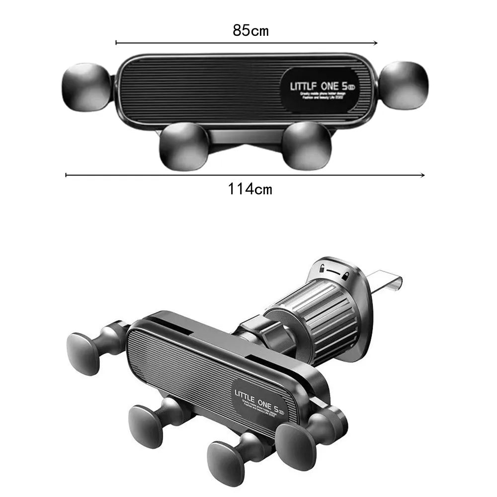 Soporte de Teléfono por Gravedad para Auto – Montaje en Ventilación, Compatible con Móviles de 4.7–7" (iPhone, Samsung, Xiaomi) auto NovaVitalShop
