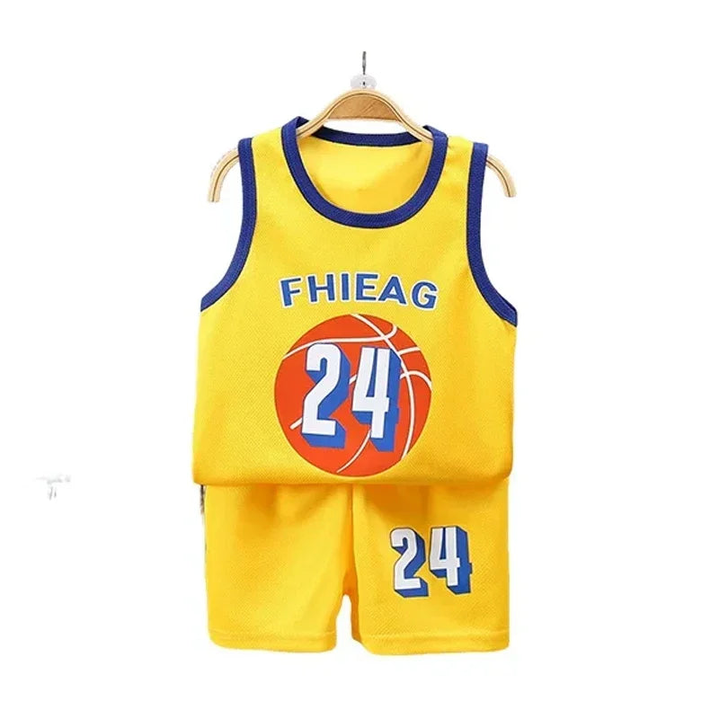 🧒 HoopPlay Sport Set – Conjunto Infantil sin Mangas para Verano Conjunto 2 Piezas Niños NovaVitalShop