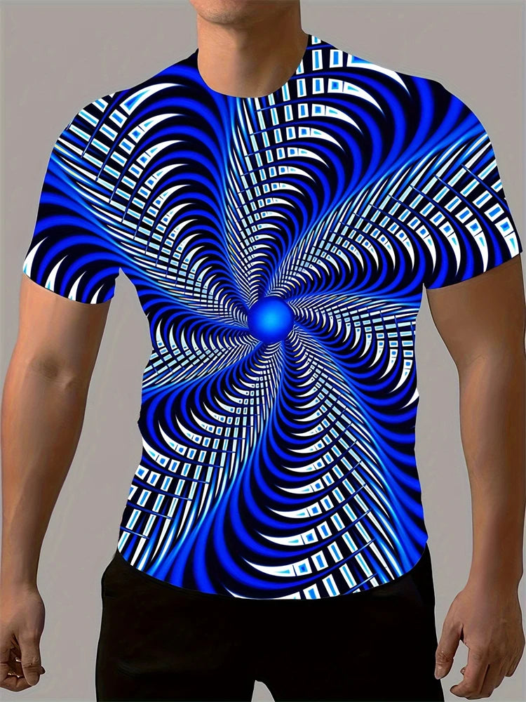 Camiseta VitalClassic Hombre – Oversized, Rayas Modernas, Cuello Redondo, Estilo Casual Verano Transpirable (S–2XL) Camisetas Vintage NovaVitalShop F202502250991577 2XL
