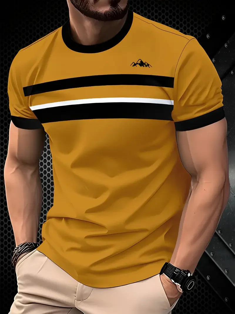 Camiseta VitalFlex Hombre – Cuello Redondo, Secado Rápido, Transpirable, Ideal para Entrenamiento y Uso Diario (S–2XL) Camisetas Oversized NovaVitalShop