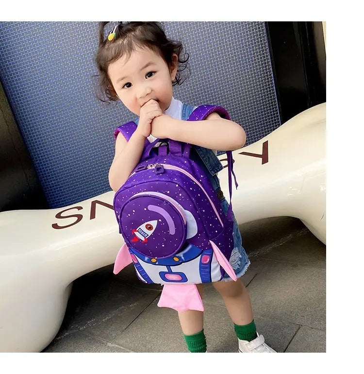 Mochila Infantil Cartoon – Mini Backpack con Correa de Seguridad para Niños y Niñas (2–6 años) accesorios NovaVitalShop