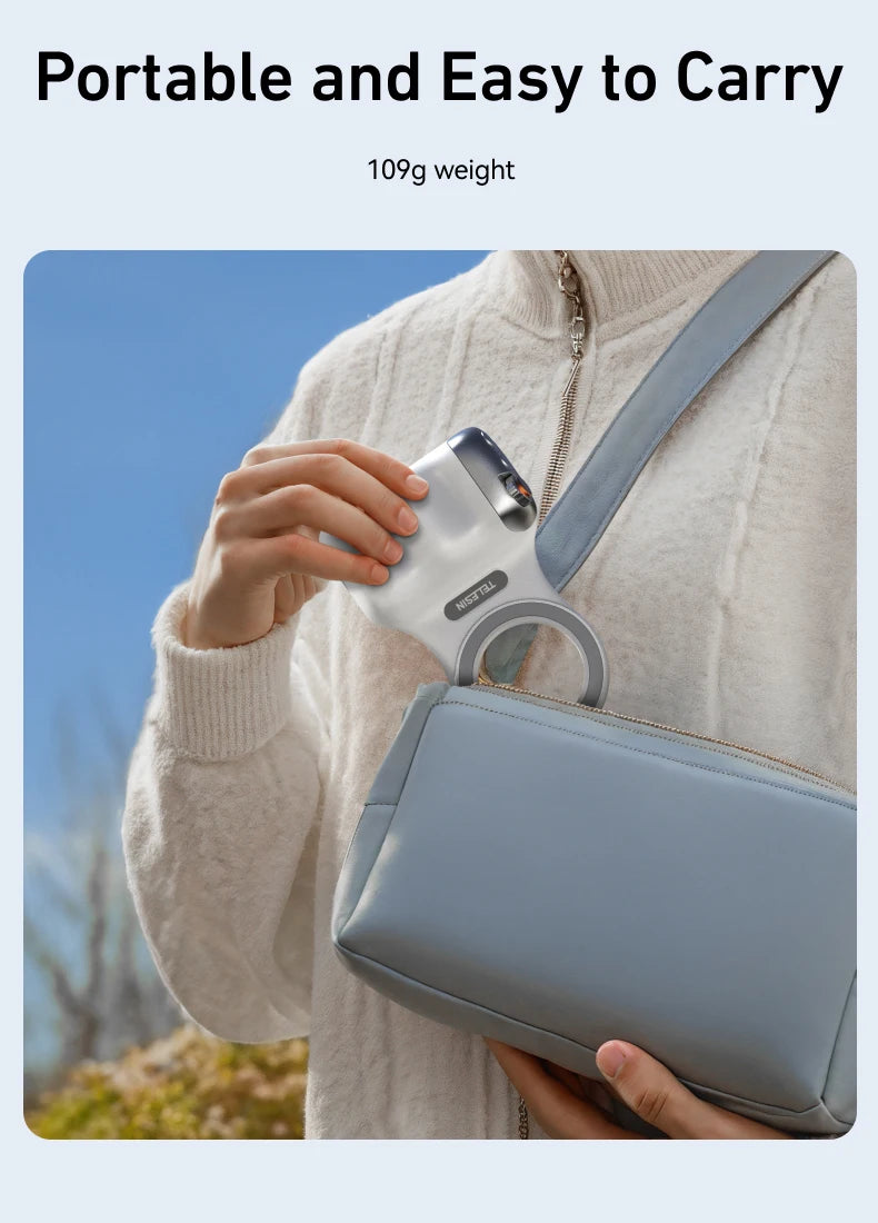 Empuñadura magnética TELESIN con control remoto para smartphone virales NovaVitalShop