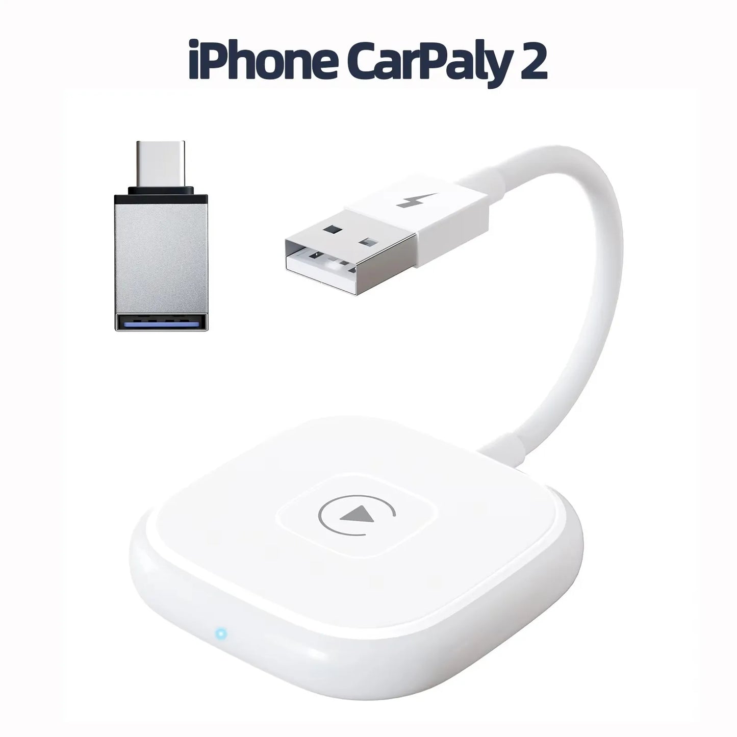 Adaptador CarPlay Inalámbrico con Streaming – Compatible con Netflix, YouTube, TikTok y Google Play (Plug & Play, USB-C) auto NovaVitalShop iPhone Carplay 2 CHINA