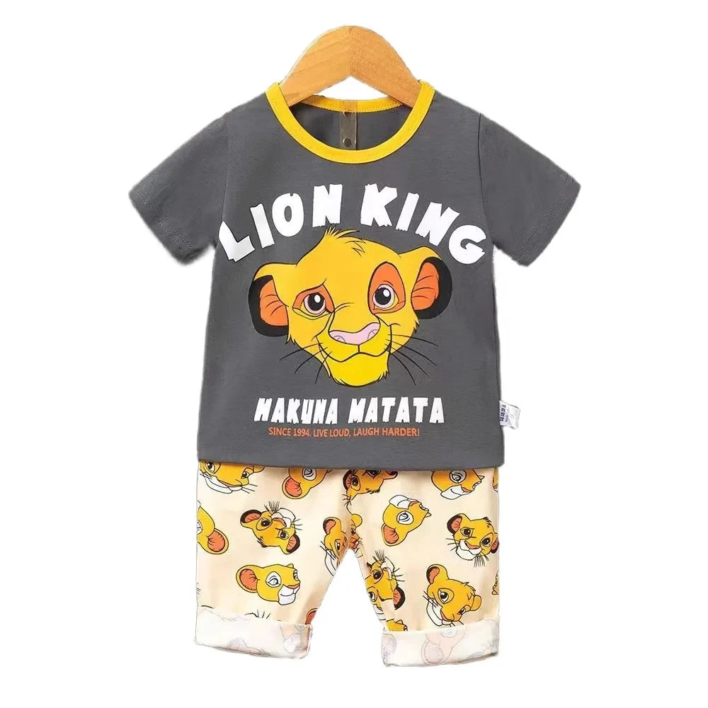 Conjunto Infantil de Verano 2 Piezas Pato Donald – Camiseta + Shorts Casual para Niño Conjunto 2 Piezas Niños NovaVitalShop