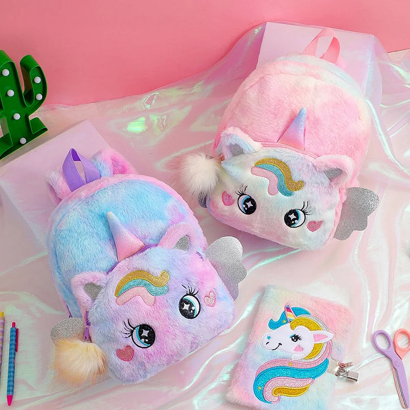 Mochila Escolar Infantil Unicornio – Estilo Princesa para Niñas (3–5 años, Espalda Acolchada) accesorios NovaVitalShop