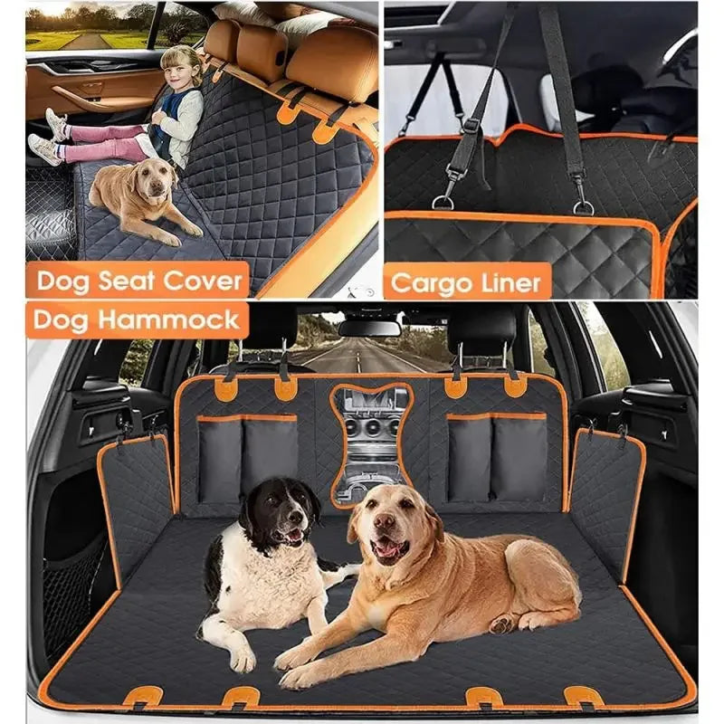 Organizador Extensor para Asiento Trasero – Cama de Auto Impermeable para Perros Accesorios para mascotas / Bebedero port NovaVitalShop