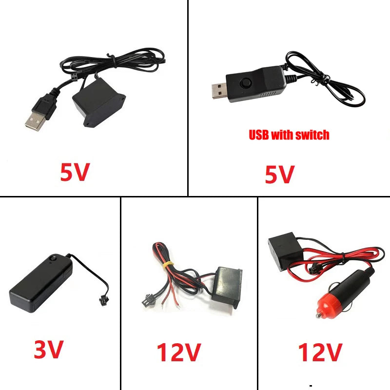 Tira LED Decorativa para Auto – Luz Ambiental Flexible USB (1M/3M/5M/10M, RGB Multicolor) auto NovaVitalShop