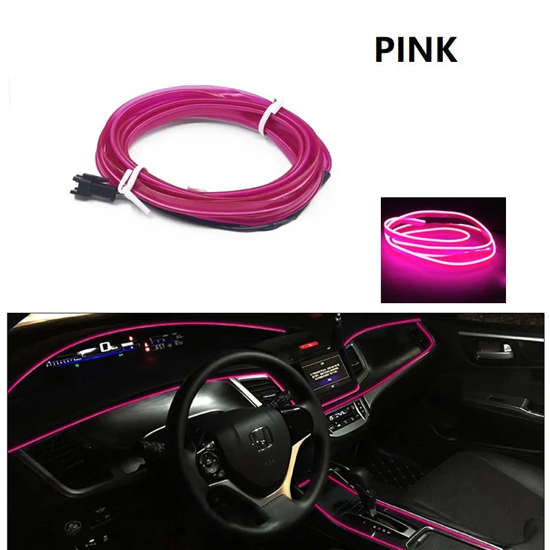 Tira LED Decorativa para Auto – Luz Ambiental Flexible USB (1M/3M/5M/10M, RGB Multicolor) auto NovaVitalShop