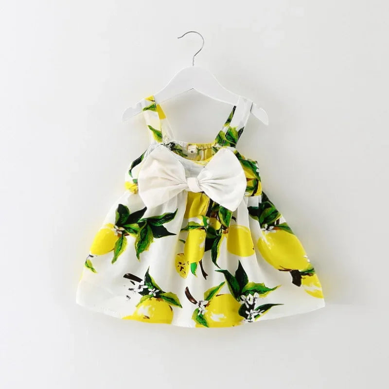 👗 Vestido Princesa sin Mangas para Bebé – Verano, Moño Grande, Regalo de Cumpleaños bebe NovaVitalShop Yellow 0-6M-5