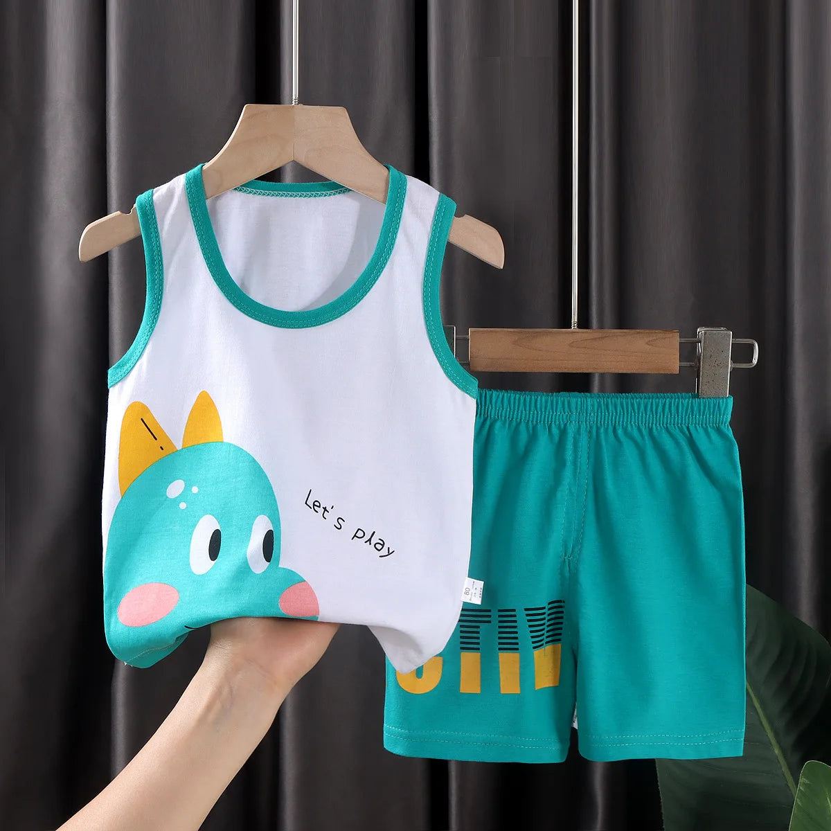 🧒 CottonPlay Vest Set – Conjunto Infantil de Verano 2 Piezas Conjuntos Infantiles / Ropa Deportiva Infantil / Sets 2 Piezas NovaVitalShop ST 4 6-7T