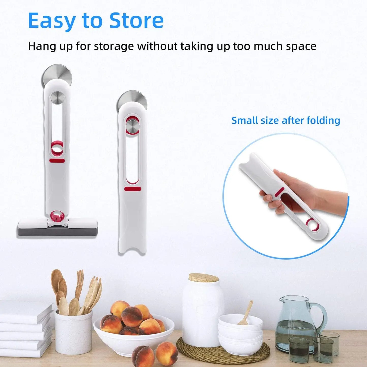 Mini Mop Plegable con Exprimido Automático – Compacto, Absorbente y Versátil para Hogar, Oficina y Auto accesorios NovaVitalShop