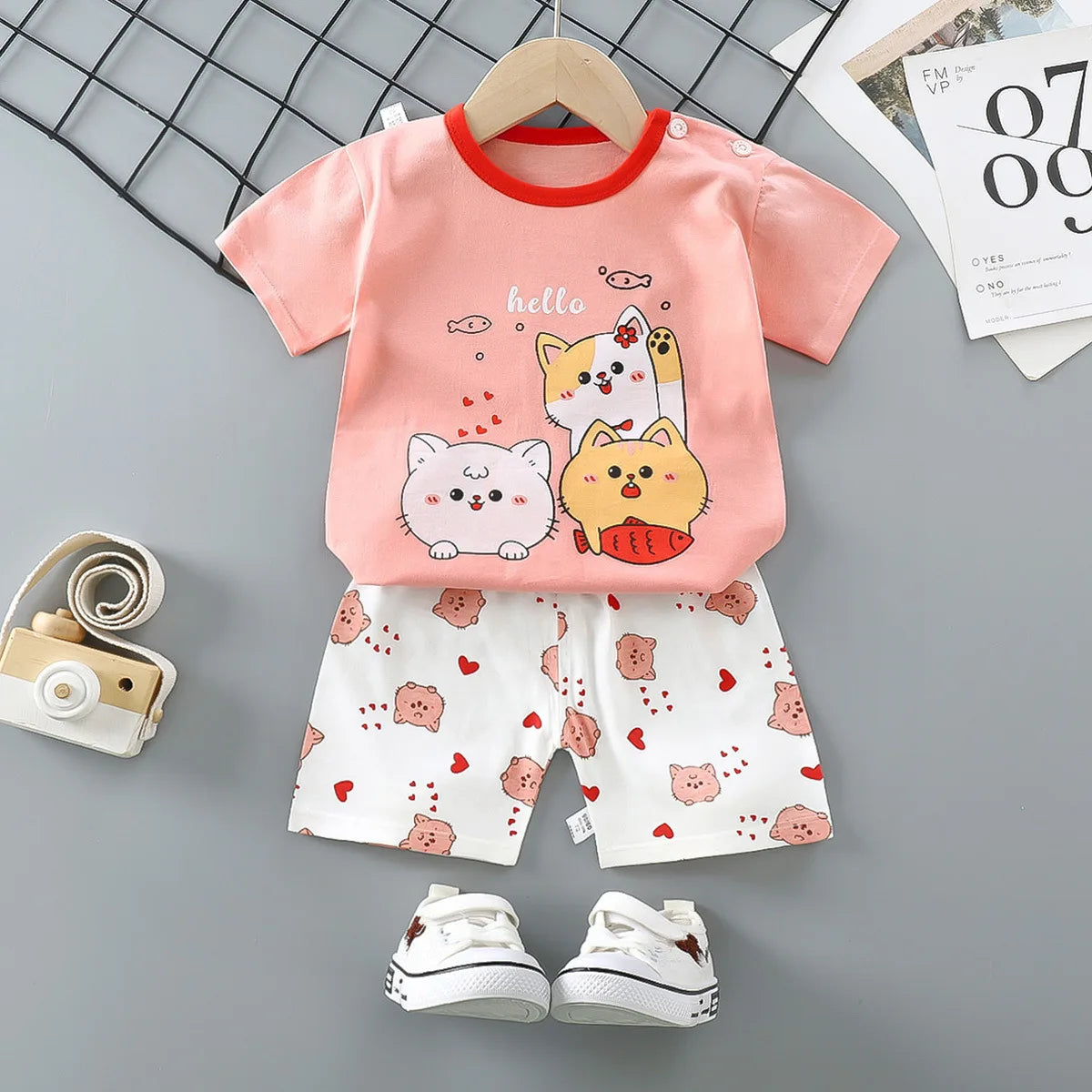 Conjunto Infantil de Verano 2 Piezas Pato Donald – Camiseta + Shorts Casual para Niño Conjunto 2 Piezas Niños NovaVitalShop 9 3T