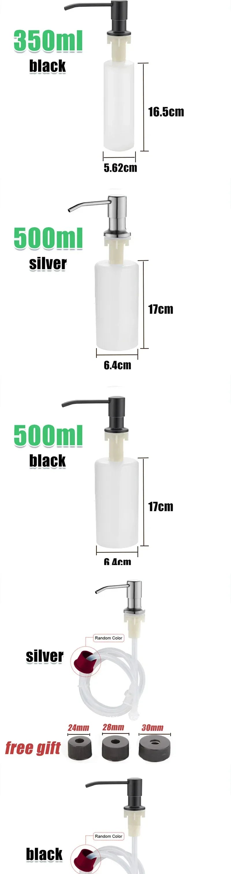 Dispensador Jabón VitalSteel - Acero Inoxidable 500ml Fregadero Cocina Premium NovaVitalShop