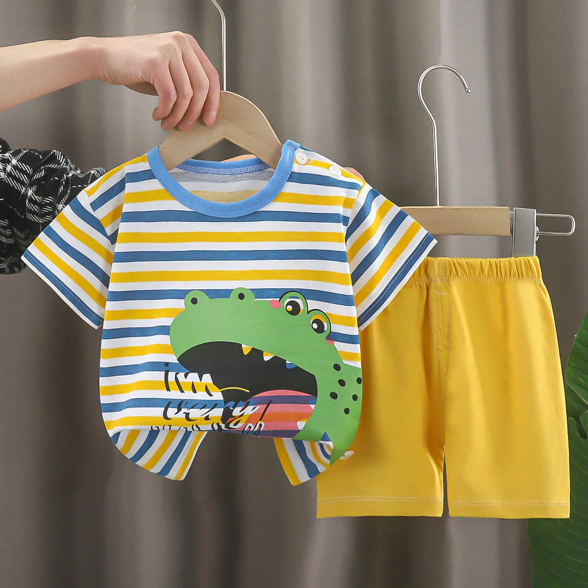 🧒 CottonJoy Summer Set – Ropa Infantil 2 Piezas para Niños y Niñas Conjunto 2 Piezas Niños NovaVitalShop ST3 12M