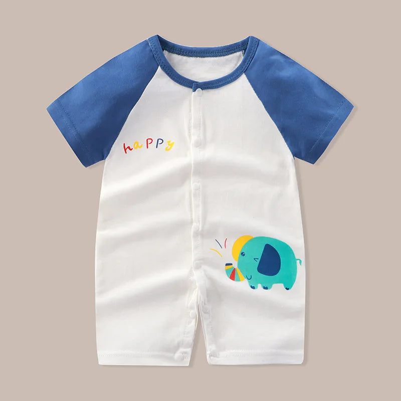 👶 Enterito de Verano para Bebé – Estampado Animal, Sin Mangas, Unisex bebe NovaVitalShop Style4 80CM