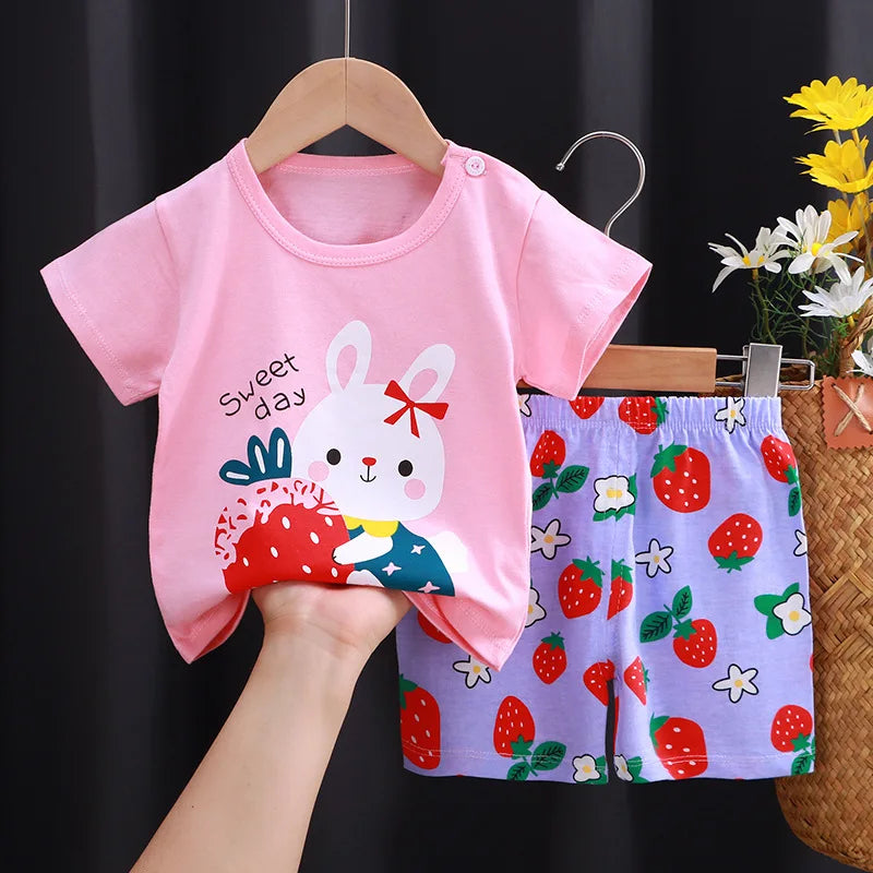 Conjunto Infantil de Verano 2 Piezas Pato Donald – Camiseta + Shorts Casual para Niño Conjunto 2 Piezas Niños NovaVitalShop z6 12M