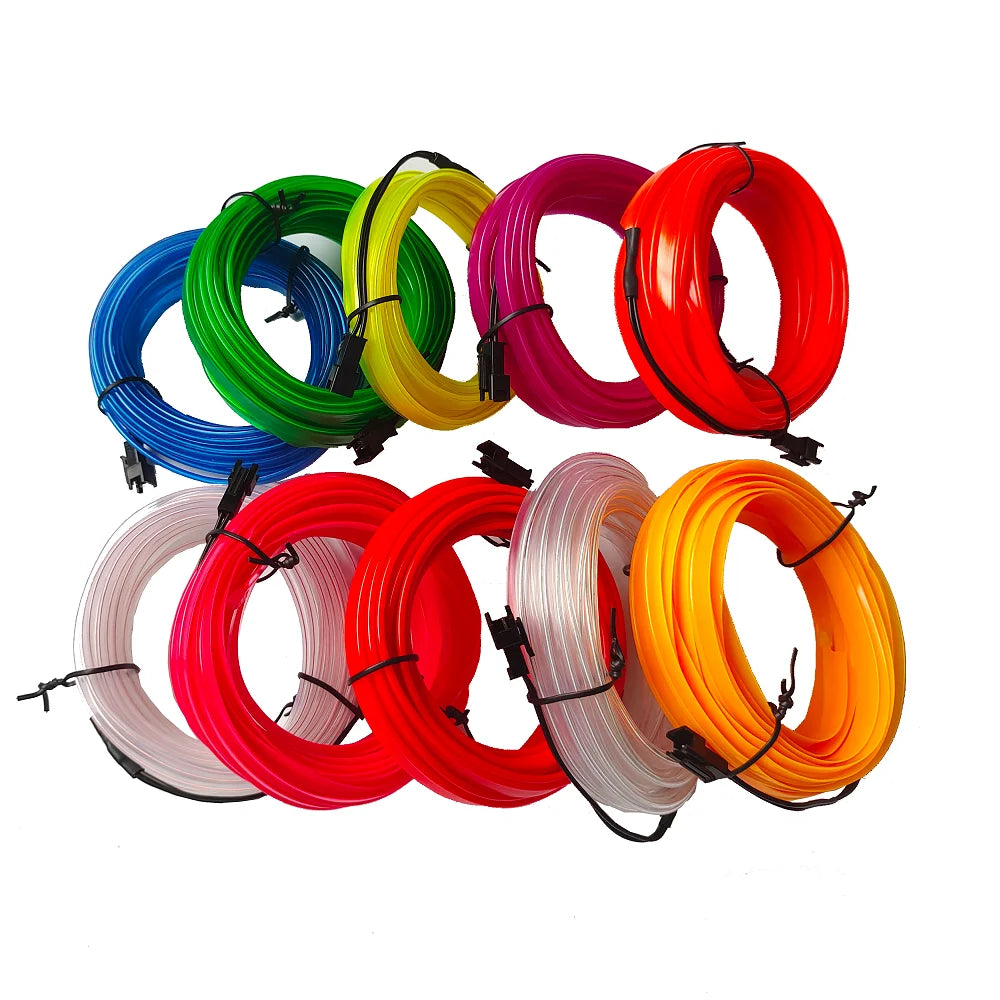 Tira LED Decorativa para Auto – Luz Ambiental Flexible USB (1M/3M/5M/10M, RGB Multicolor) auto NovaVitalShop