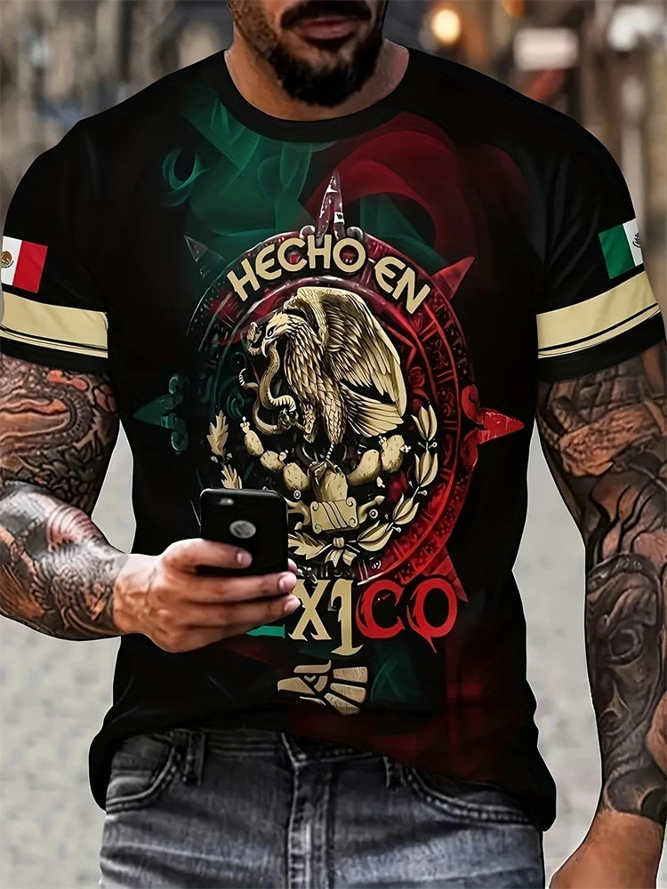 Camiseta VitalClassic Hombre – Oversized, Rayas Modernas, Cuello Redondo, Estilo Casual Verano Transpirable (S–2XL) Camisetas Vintage NovaVitalShop F202502250991575 XS