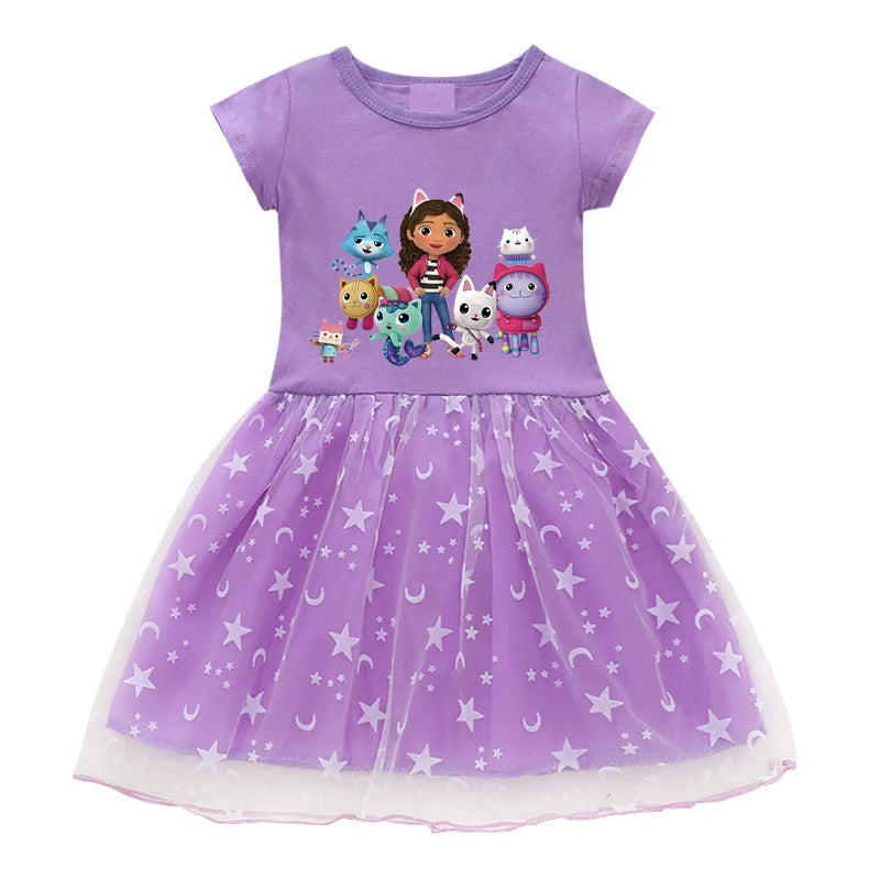 👗 Vestido de Verano Gabby’s Dollhouse – Princesa, Cosplay, con Bolso y Diadema Vestidos Infantiles NovaVitalShop Dress 2 CHINA 150