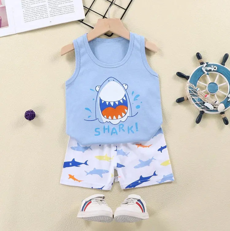 🧒 CottonPlay Vest Set – Conjunto Infantil de Verano 2 Piezas Conjuntos Infantiles / Ropa Deportiva Infantil / Sets 2 Piezas NovaVitalShop