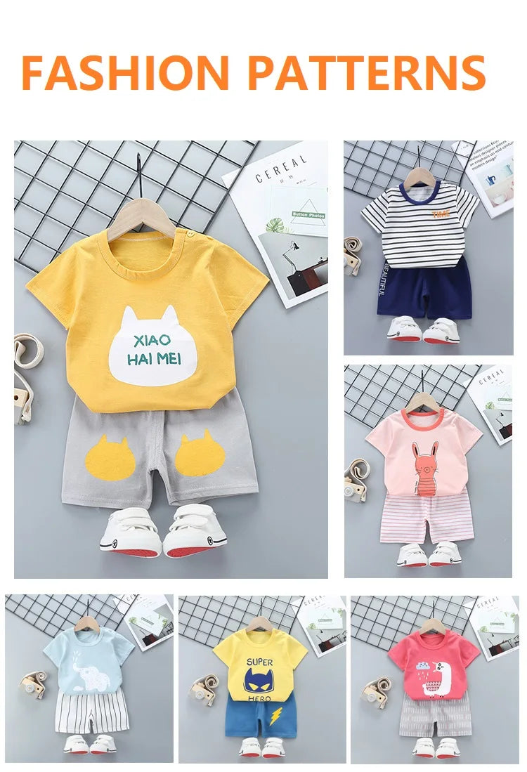 🧒 SunnyPlay 2PCS Set – Ropa Infantil de Verano para Niños y Niñas Conjuntos Infantiles / Ropa Deportiva Infantil / Sets 2 Piezas NovaVitalShop