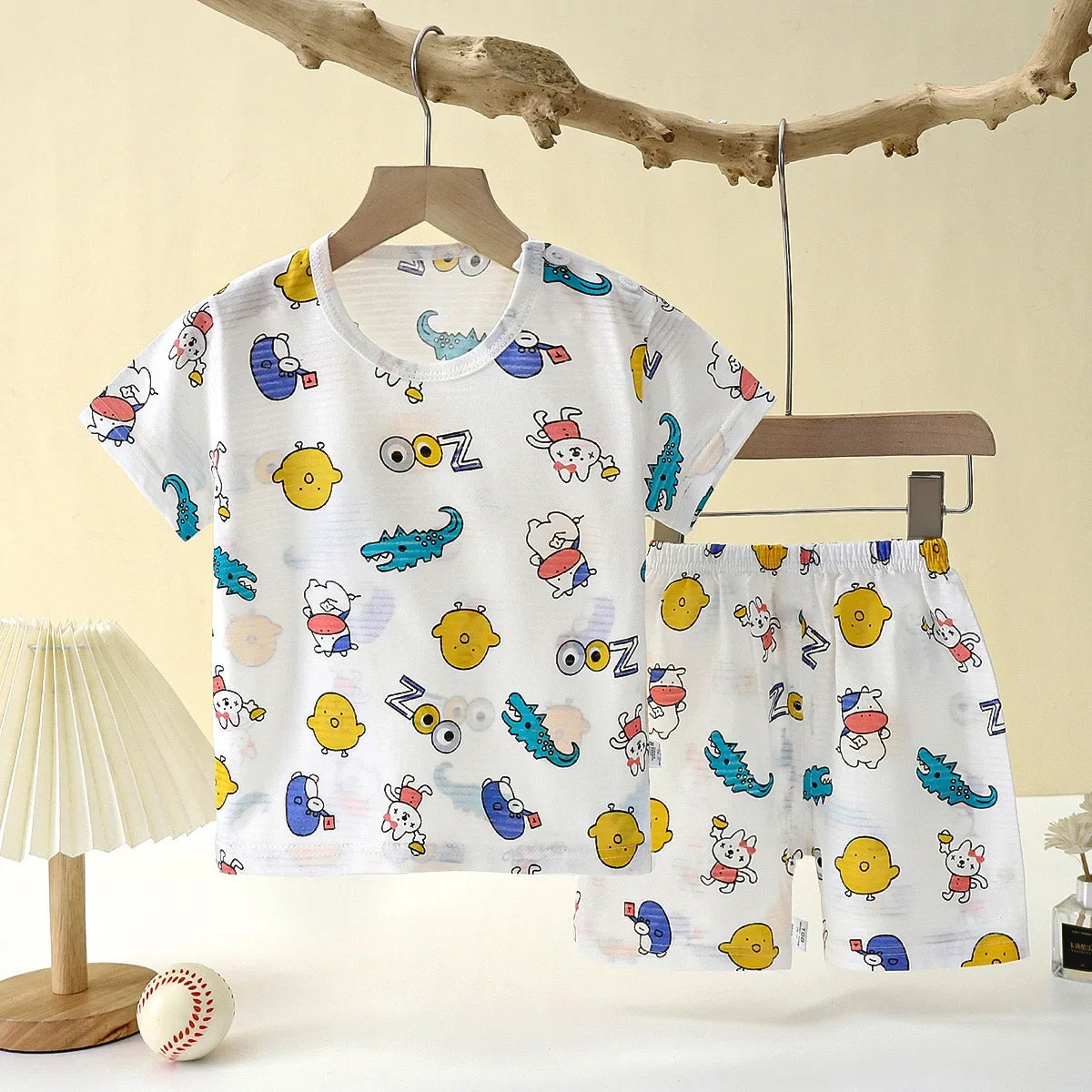 🧒 DreamCotton Sleep Set – Pijama Infantil de Verano 2 Piezas Conjuntos Infantiles / Ropa Deportiva Infantil / Sets 2 Piezas NovaVitalShop Style 7 6T-7T