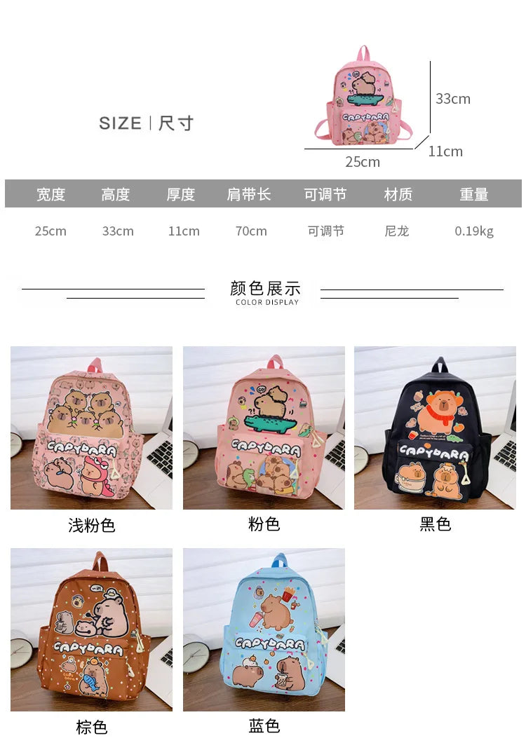 Mochila Escolar 2025 – Diseño Cartoon Elegante, Gran Capacidad y Estilo Juvenil (20–35 L) accesorios NovaVitalShop