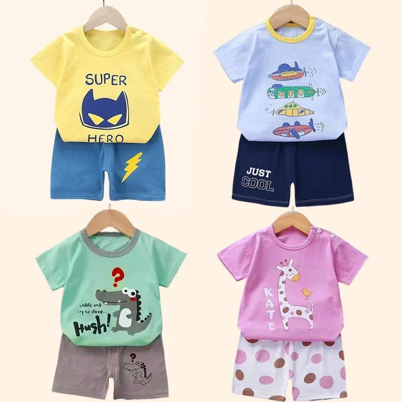 🧒 SunnyPlay 2PCS Set – Ropa Infantil de Verano para Niños y Niñas Conjuntos Infantiles / Ropa Deportiva Infantil / Sets 2 Piezas NovaVitalShop