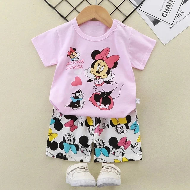 Conjunto Infantil de Verano 2 Piezas Pato Donald – Camiseta + Shorts Casual para Niño Conjunto 2 Piezas Niños NovaVitalShop z9 3T