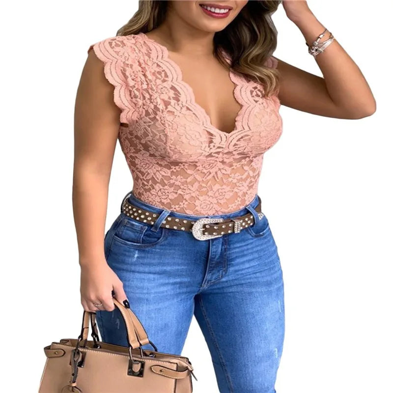 Brisa de Seda – Blusa Sin Mangas con Cuello en V y Corte Suelto para Mujer (Estilo Casual Elegante, Talla S–XXL) Camisetas Mujer Oversized NovaVitalShop