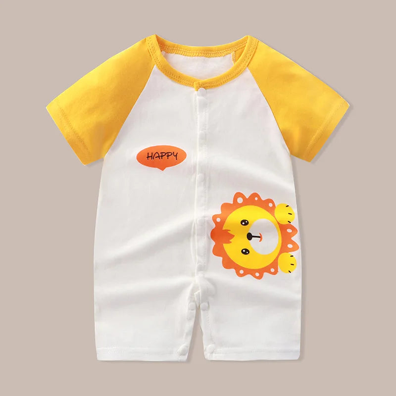 👶 Enterito de Verano para Bebé – Estampado Animal, Sin Mangas, Unisex bebe NovaVitalShop Style3 90CM