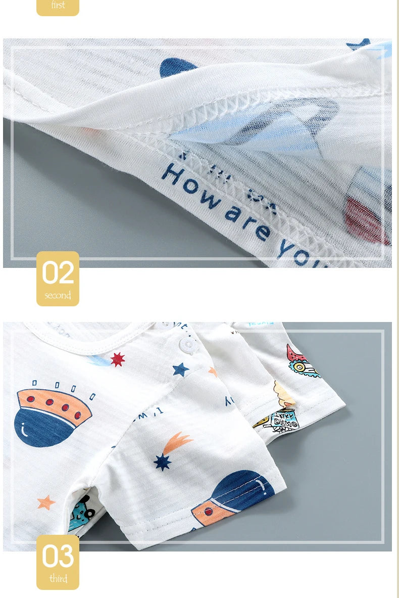🧒 DreamCotton Sleep Set – Pijama Infantil de Verano 2 Piezas Conjuntos Infantiles / Ropa Deportiva Infantil / Sets 2 Piezas NovaVitalShop