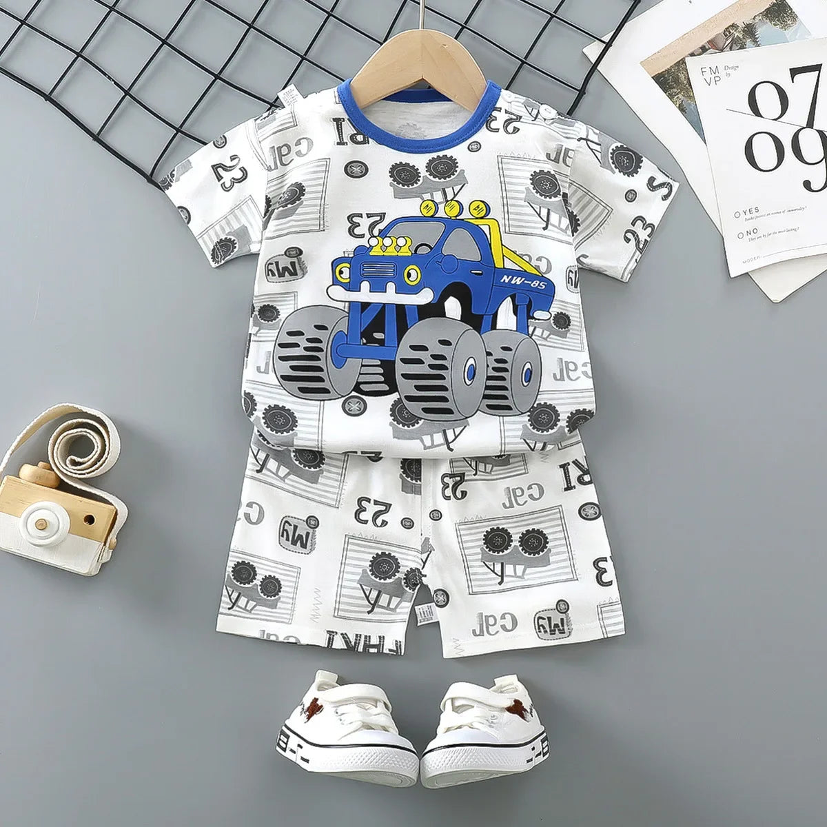 👕 Conjunto de Verano para Bebé – Camiseta y Shorts, Estilo Deportivo Unisex bebe NovaVitalShop size 10 24M