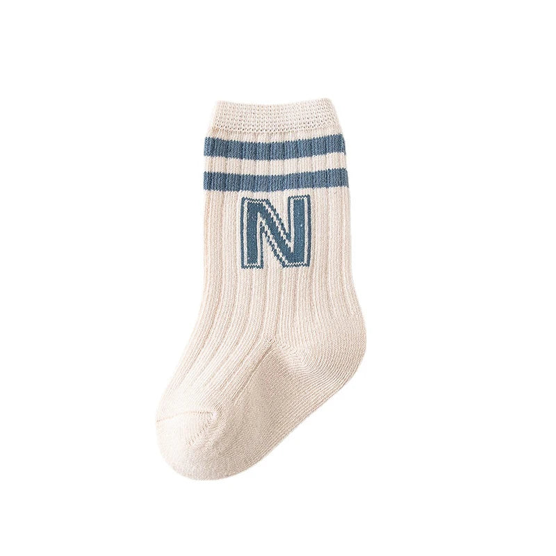 🧦 Medias Largas con Letras para Bebé – Algodón Suave, Unisex, Moda Infantil bebe NovaVitalShop