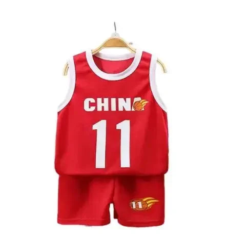 🧒 HoopPlay Sport Set – Conjunto Infantil sin Mangas para Verano Conjunto 2 Piezas Niños NovaVitalShop Type 4 110cm(4-5T)