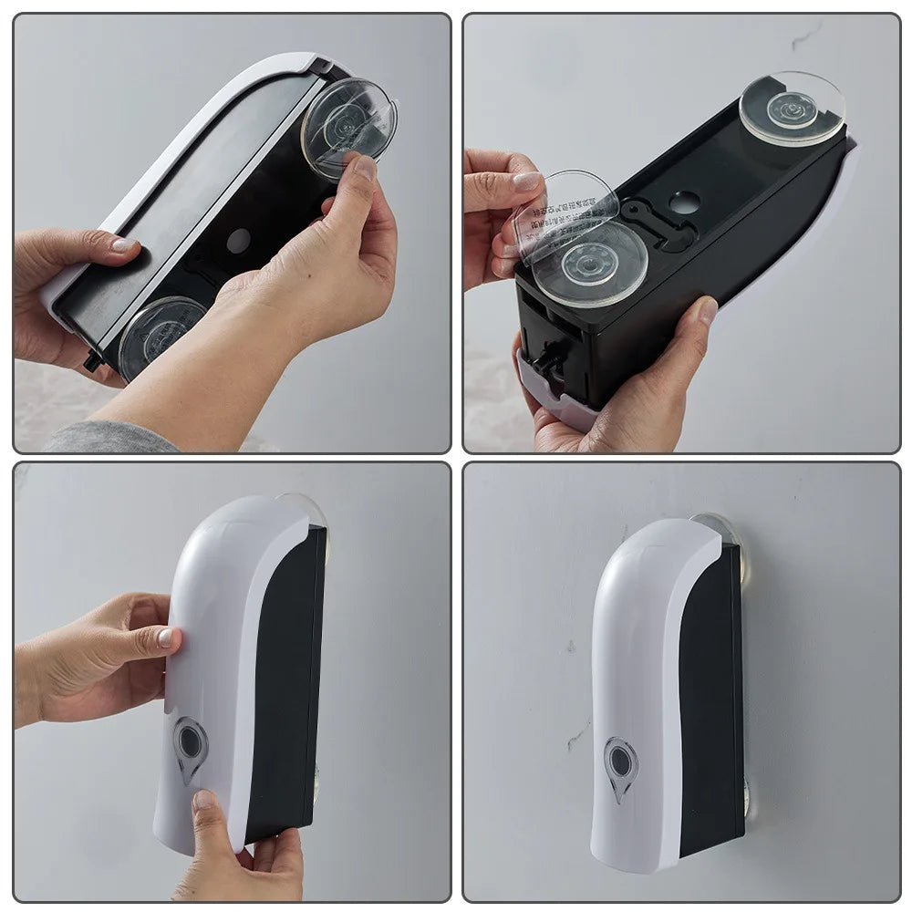 Dispensador de Jabón VitalEasy™ – 300ml Pared Sin Taladro | Ventosa Fuerte y Diseño Minimalista Baño y Cocina NovaVitalShop
