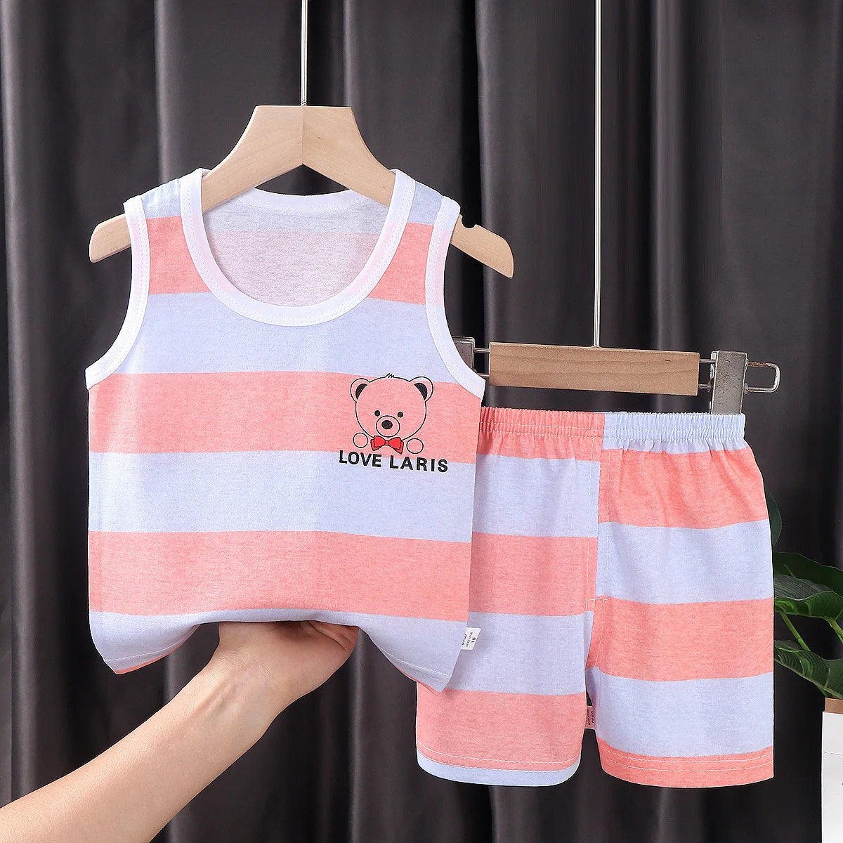 🧒 CottonPlay Vest Set – Conjunto Infantil de Verano 2 Piezas Conjuntos Infantiles / Ropa Deportiva Infantil / Sets 2 Piezas NovaVitalShop ST 9 6-7T