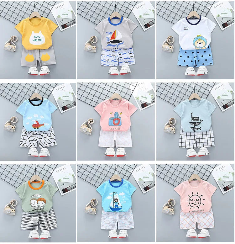 🧒 SunnyPlay 2PCS Set – Ropa Infantil de Verano para Niños y Niñas Conjuntos Infantiles / Ropa Deportiva Infantil / Sets 2 Piezas NovaVitalShop